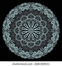 Mandala, Patterned Art Illustration for Colorful Wallpaper, Decor, Textile, and Background