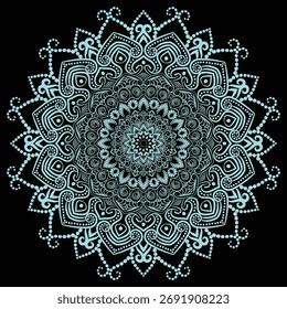 Mandala, ilustração de arte padronizada para papel de parede colorido, decoração, têxteis e fundo