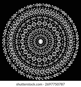 Mandala, ilustração de arte padronizada para papel de parede colorido, decoração, têxteis e fundo