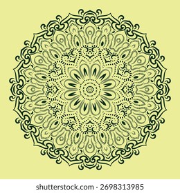 Mandala, Patterned Art Illustration for Colorful Wallpaper, Decor, Textile, and Background