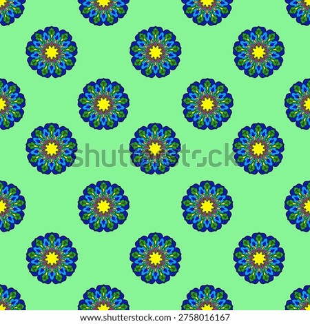 Mandala patterns are flowers of vibrant colors, a bright and breathtaking display of beauty.