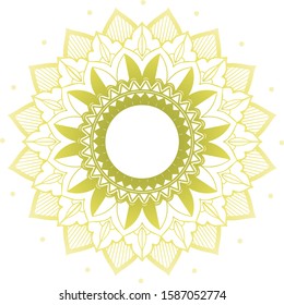 Mandala patterns on isolated background illustration