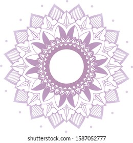 Mandala patterns on isolated background illustration