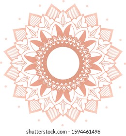 Mandala patterns on isolated background illustration
