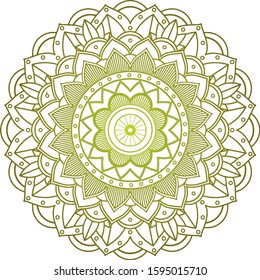 Mandala patterns on isolated background illustration