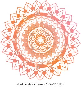 Mandala patterns on isolated background illustration