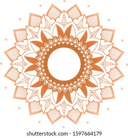 Mandala patterns on isolated background illustration