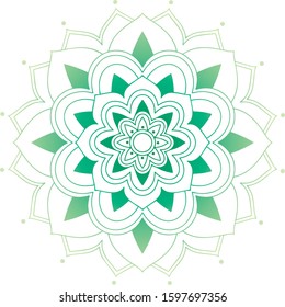 Mandala patterns on isolated background illustration