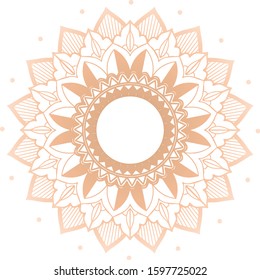 Mandala patterns on isolated background illustration