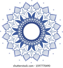 Mandala patterns on isolated background illustration