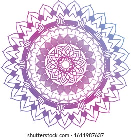 Mandala patterns on isolated background illustration