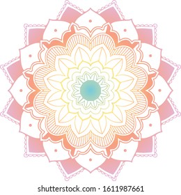 Mandala patterns on isolated background illustration