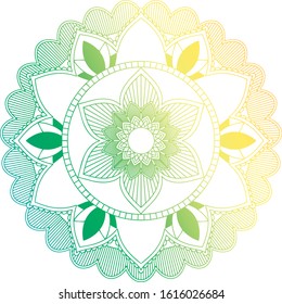 Mandala patterns on isolated background illustration
