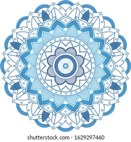 Mandala patterns on isolated background illustration