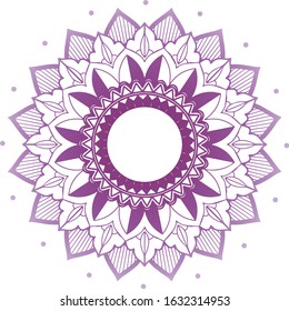 Mandala patterns on isolated background illustration
