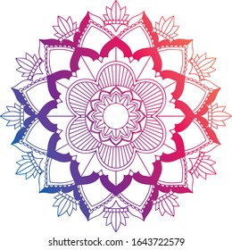 Mandala patterns on isolated background illustration