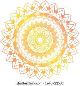 Mandala patterns on isolated background illustration