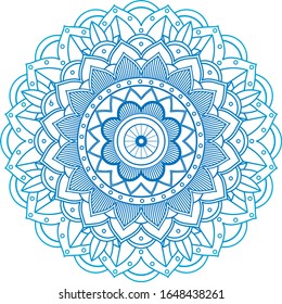 Mandala patterns on isolated background illustration