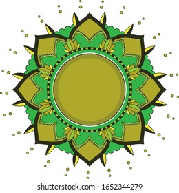 Mandala patterns on isolated background illustration
