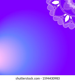 Mandala patterns on purple background illustration