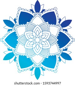 Mandala patterns on white background illustration