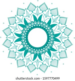 Mandala patterns on white background illustration