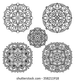 Mandala pattern.Vintage vector decorative ornament.Hand drawn background. East,Islam,Arabic,Indian,ottoman motifs.Abstract Tribal,ethnic texture.Orient,symmetry lace,meditation symbols.Sacred geometry