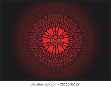 Mandala pentagram occult symbol style design vector illustration.