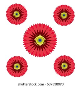 Mandala pink flower for wedding vector