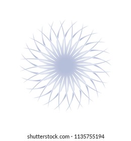 Mandala polar vector. Design abstract gradient grey on white background. Design print for pattern, emboidery. Set 17