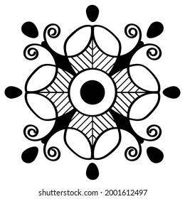 Mandala print for fabric, pattern