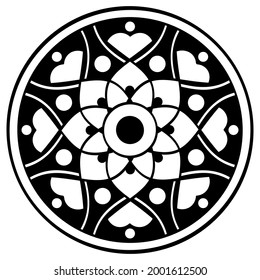 Mandala print for fabric, pattern