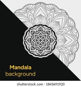 Mandala para imprimir, afiche, portada, folleto, volante, pancarta. Ilustración del vector