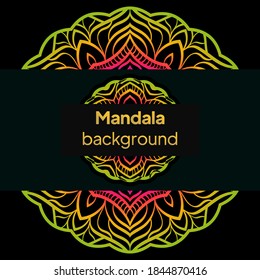 Mandala für Druck, Poster, Cover, Broschüre, Flyer, Banner. Vektorgrafik