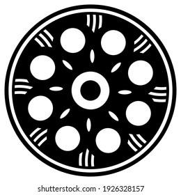 Mandala print for t-shirt, pattern