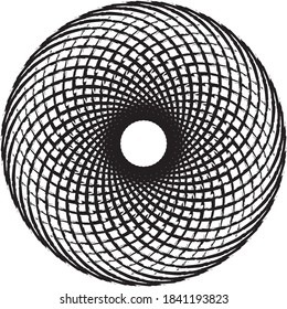 mandala radial art round decoration pattern element art