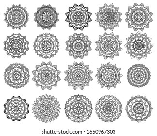 Mandala Colección Ramadan Antecedentes Vector Premium 20 Mandala
