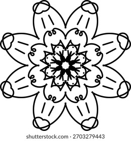 Mandala raxary design in vector file