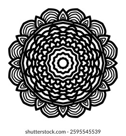 mandala relaxation patterns unique design with nature style, Hand drawn pattern, Mandala template for page decoration cards, book, logos