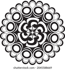 Mandala relaxing coloring anti stress meditation adult spiritual therapy