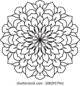 Mandala relaxing coloring anti stress meditation colorful decoration