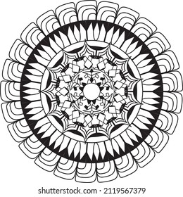 mandala relaxing coloring anti stress meditation colorful decoration