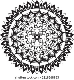 mandala relaxing coloring anti stress meditation colorful decoration