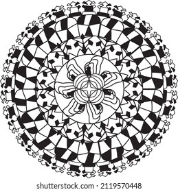 mandala relaxing coloring anti stress meditation colorful decoration