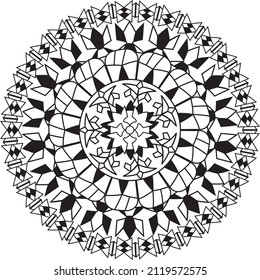 mandala relaxing coloring anti stress meditation colorful decoration
