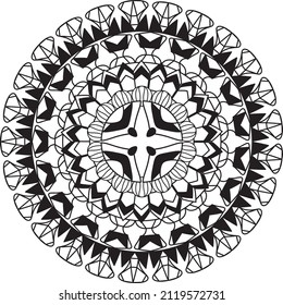 mandala relaxing coloring anti stress meditation colorful decoration