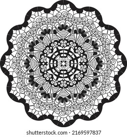 mandala relaxing coloring anti stress meditation and decoration