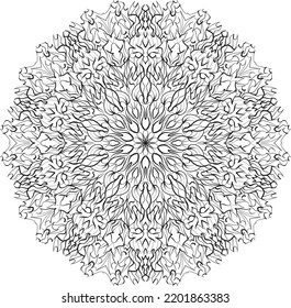 Mandala relaxing coloring anti stress meditation