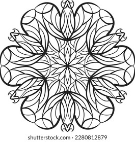 mandala relaxing coloring anti stress meditation colorful decoration