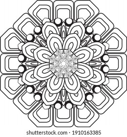 mandala relaxing design anti stress meditation 
